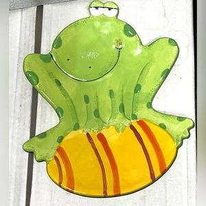 Ellen Crimi-Trent Frog Plate Platter Dish